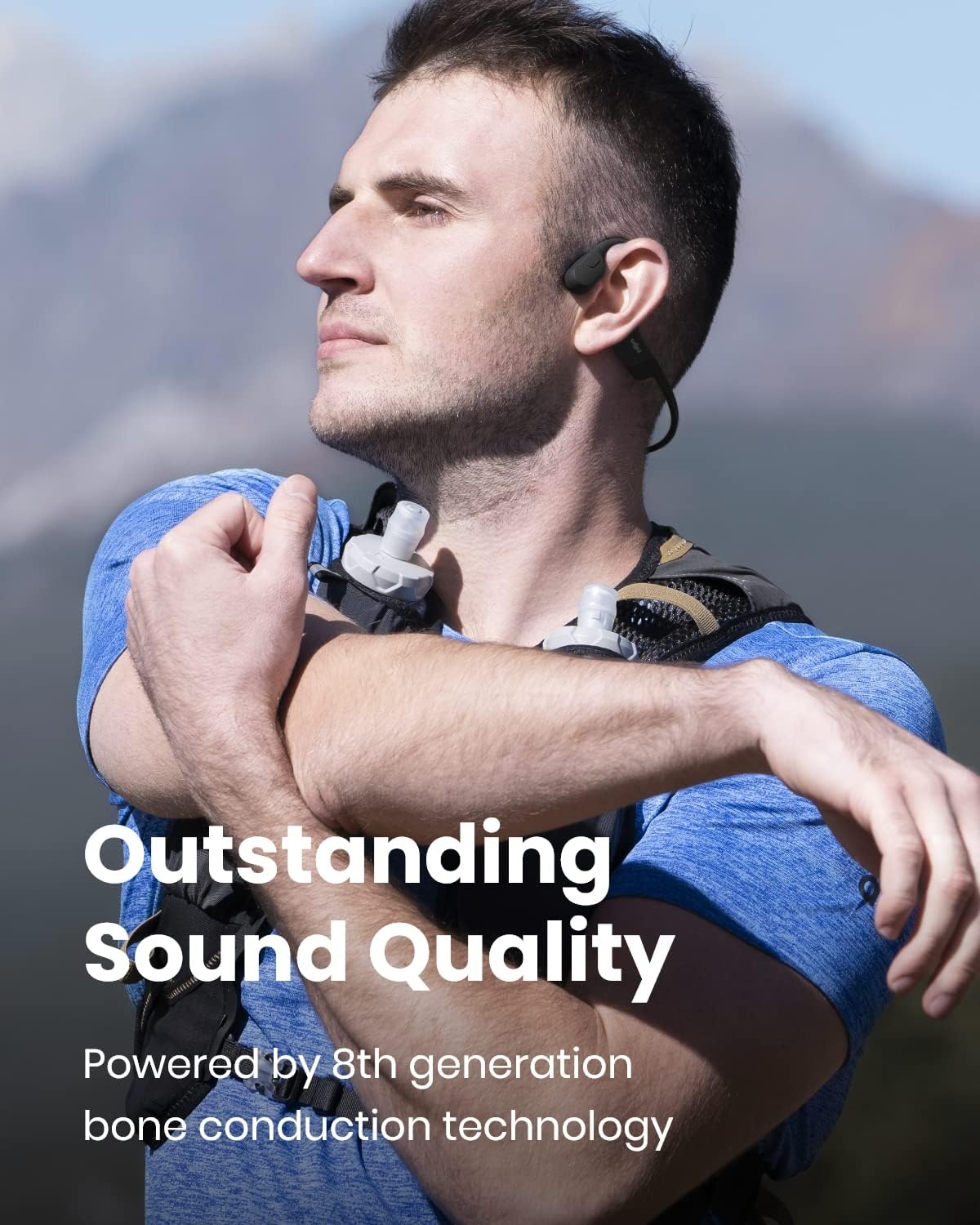 Bone Conduction Open-Ear Bluetooth Sport Headphones with Headband X874