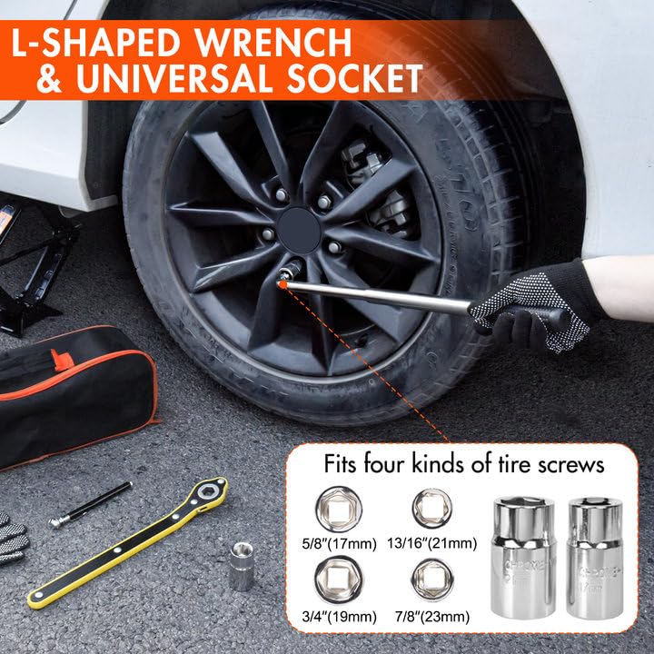 2 Ton Scissor Car Jack Kit with Lug Wrench M613831