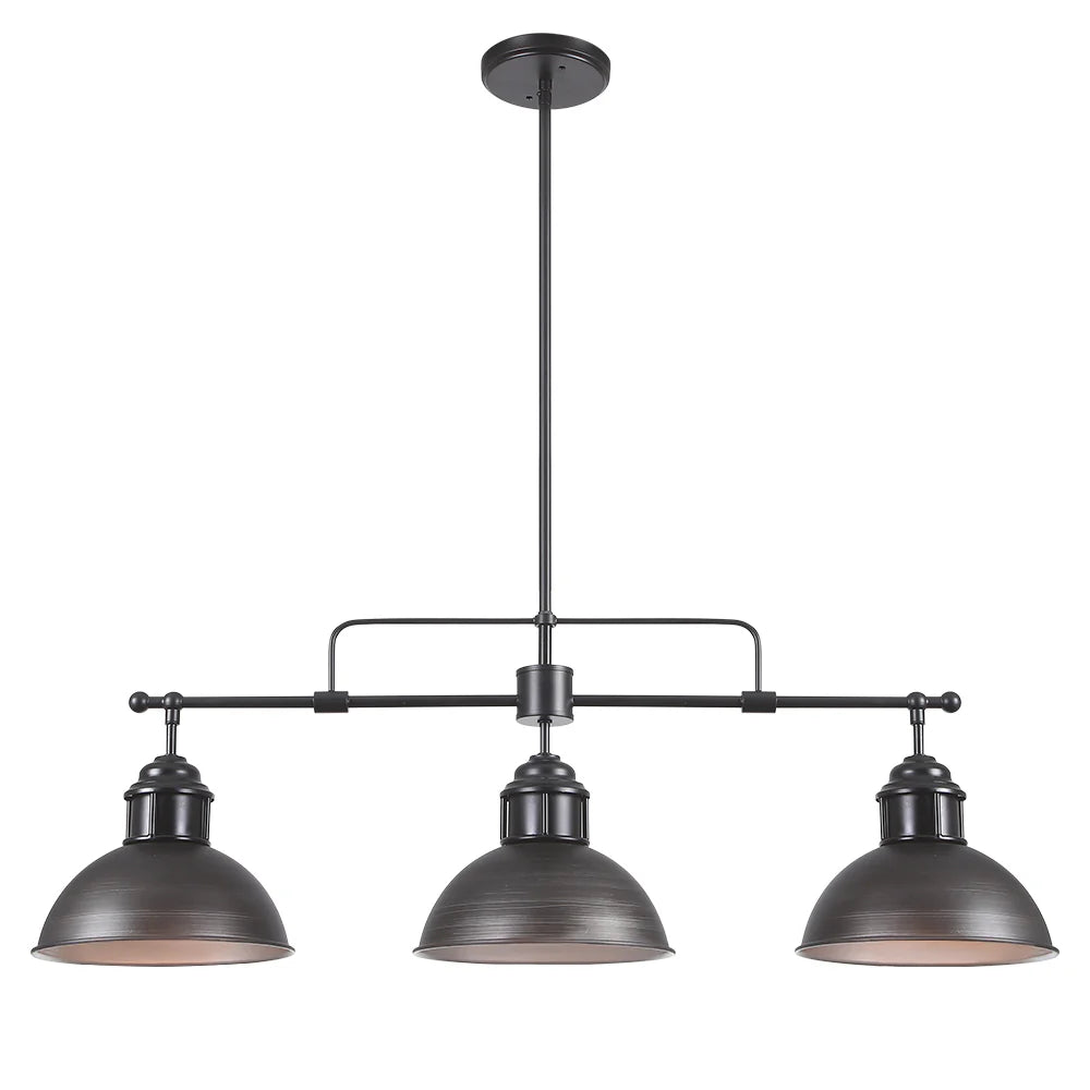 3-Light Kitchen Island Linear Industrial Pendant G155745
