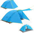2/4 Person Waterproof Camping Tent with Porch Double Layer J2951
