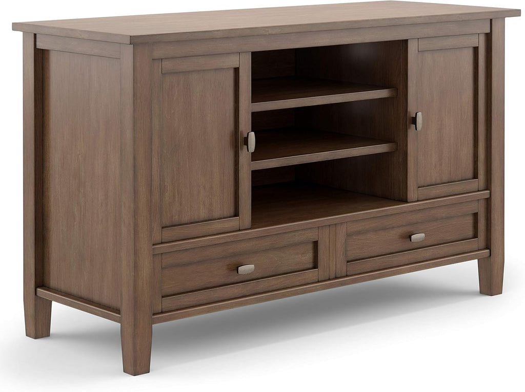 Black 47 inch Wide Solid Wood TV Media Stand B513930