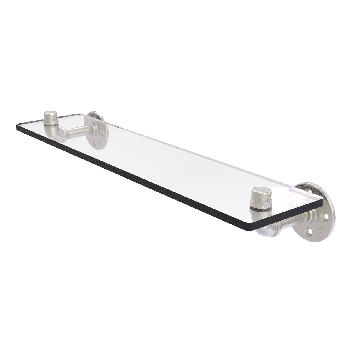 Satin Nickel Glass Shelf V4032