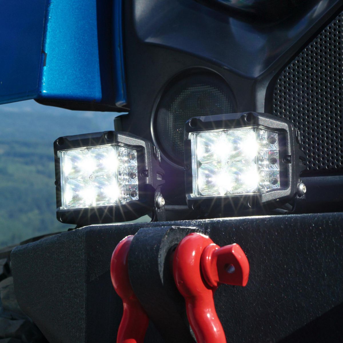 3 in. LED Spot with Sidelight, Pair E56270