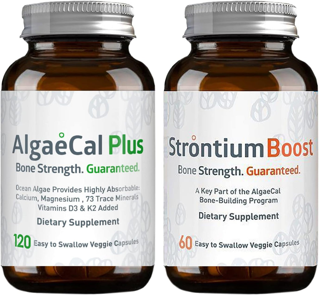 Plant-Based Calcium Supplement with Magnesium, Boron, Vitamin K2 + D3, 3 Month Supply F539