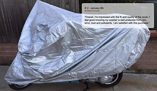Weatherproof Motorcycle Cover with Storage Bag P338776