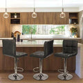 Black Swivel Adjustable Height Bar Stool C6078