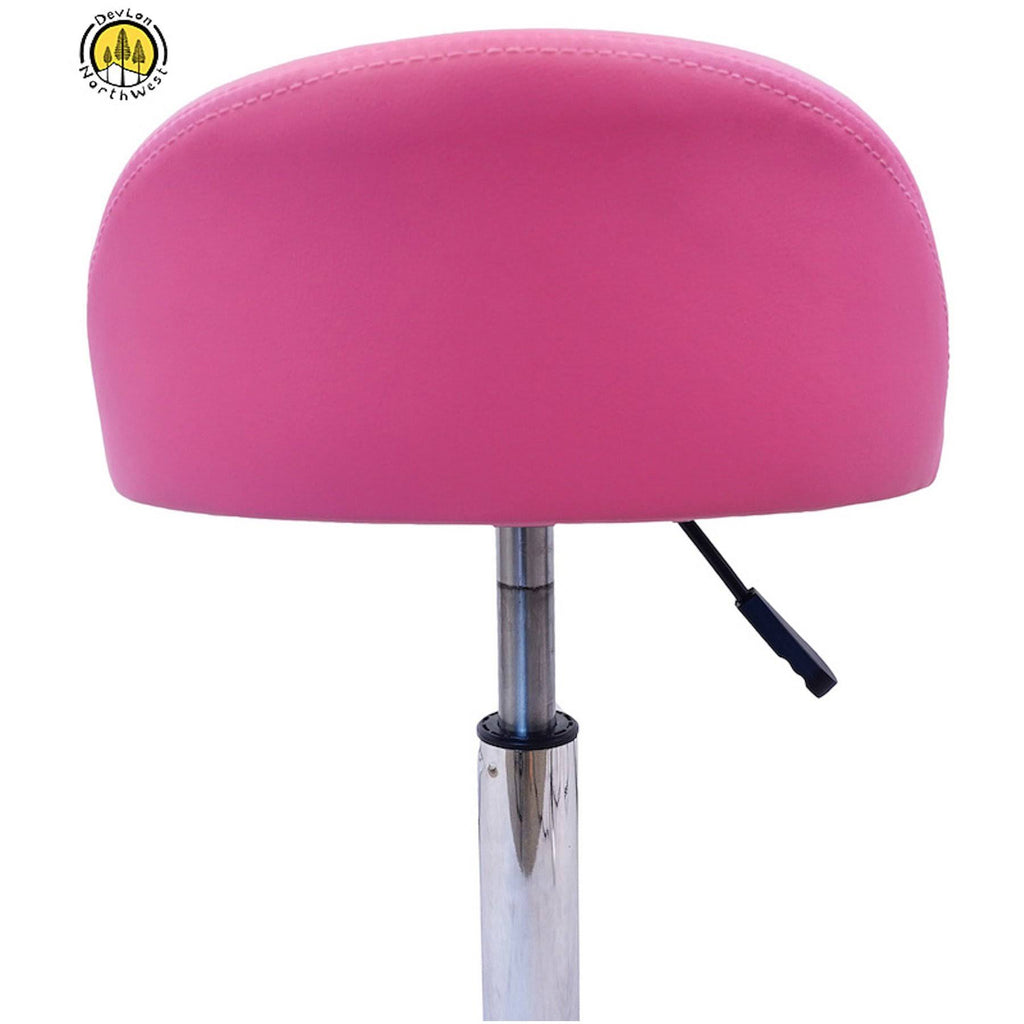 Pink Salon Stool with Back Rest R287