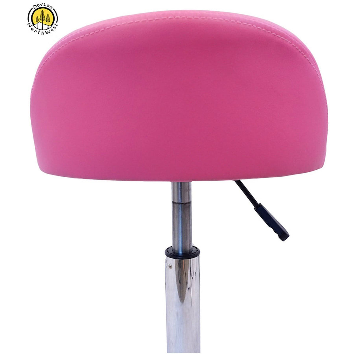 Pink Salon Stool with Back Rest R287