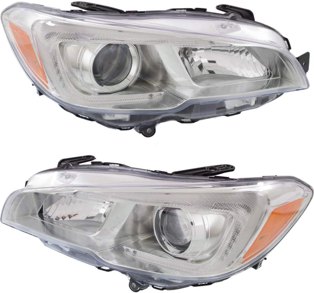 Subaru WRX Headlight Assembly 2015 2016 Pair Halogen J384603