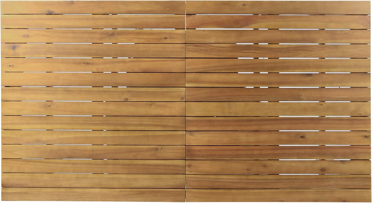Teak Finish Acacia Wood Outdoor Dining Table D215470