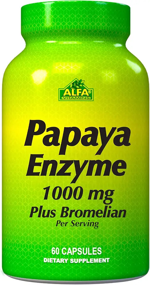 Papaya Enzyme Herbal Supplement 60 Capsules L87943