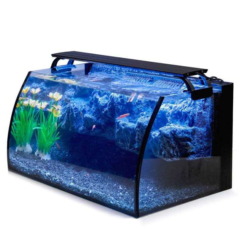 8 Gallon LED Glass Aquarium Kit with Power Filter Pump E1376