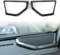 Carbon Fiber ABS A Pillar Speaker Decoration Cover Trim Stickers Z190731