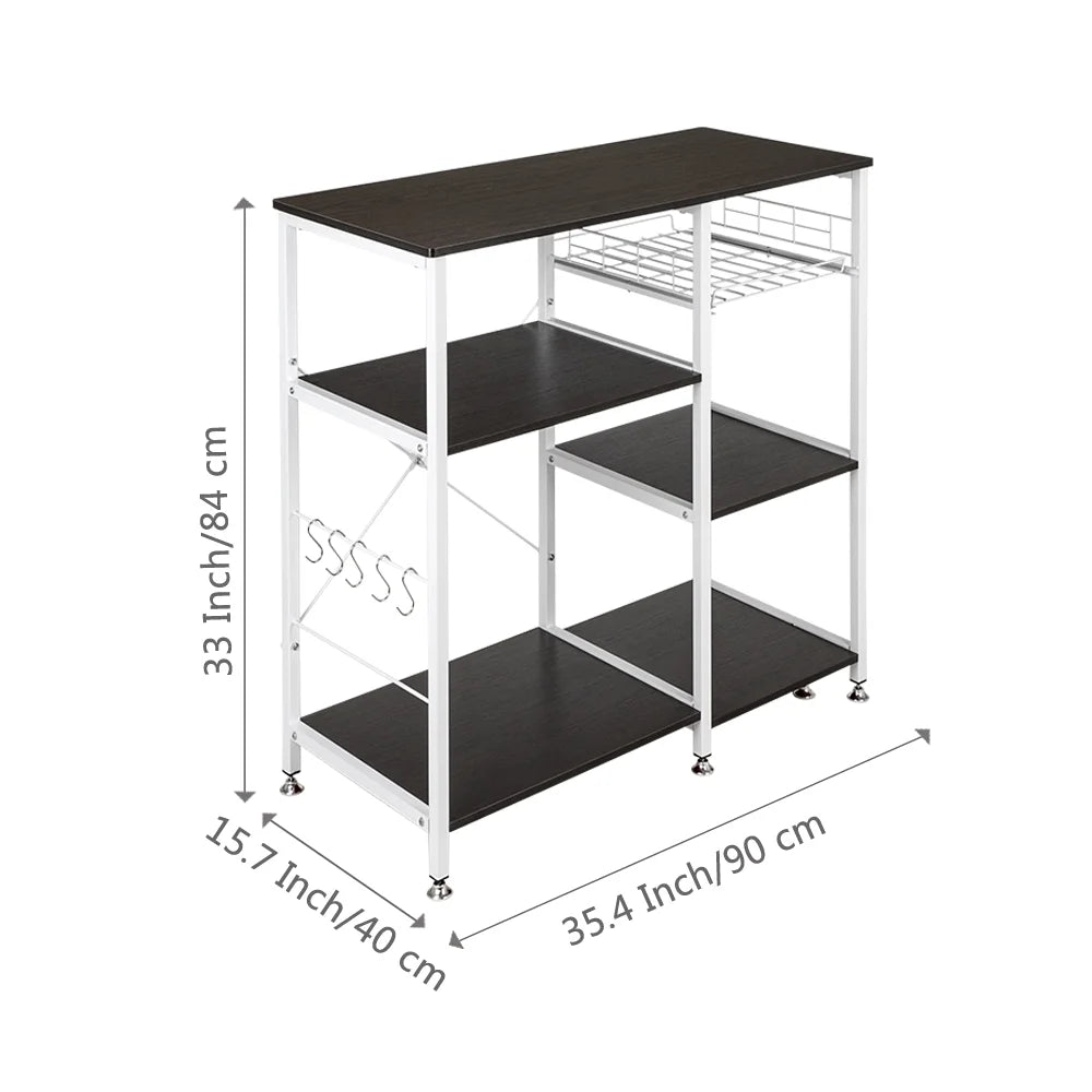 3-Tier Metal Kitchen Baker’s Rack with Hook M525160