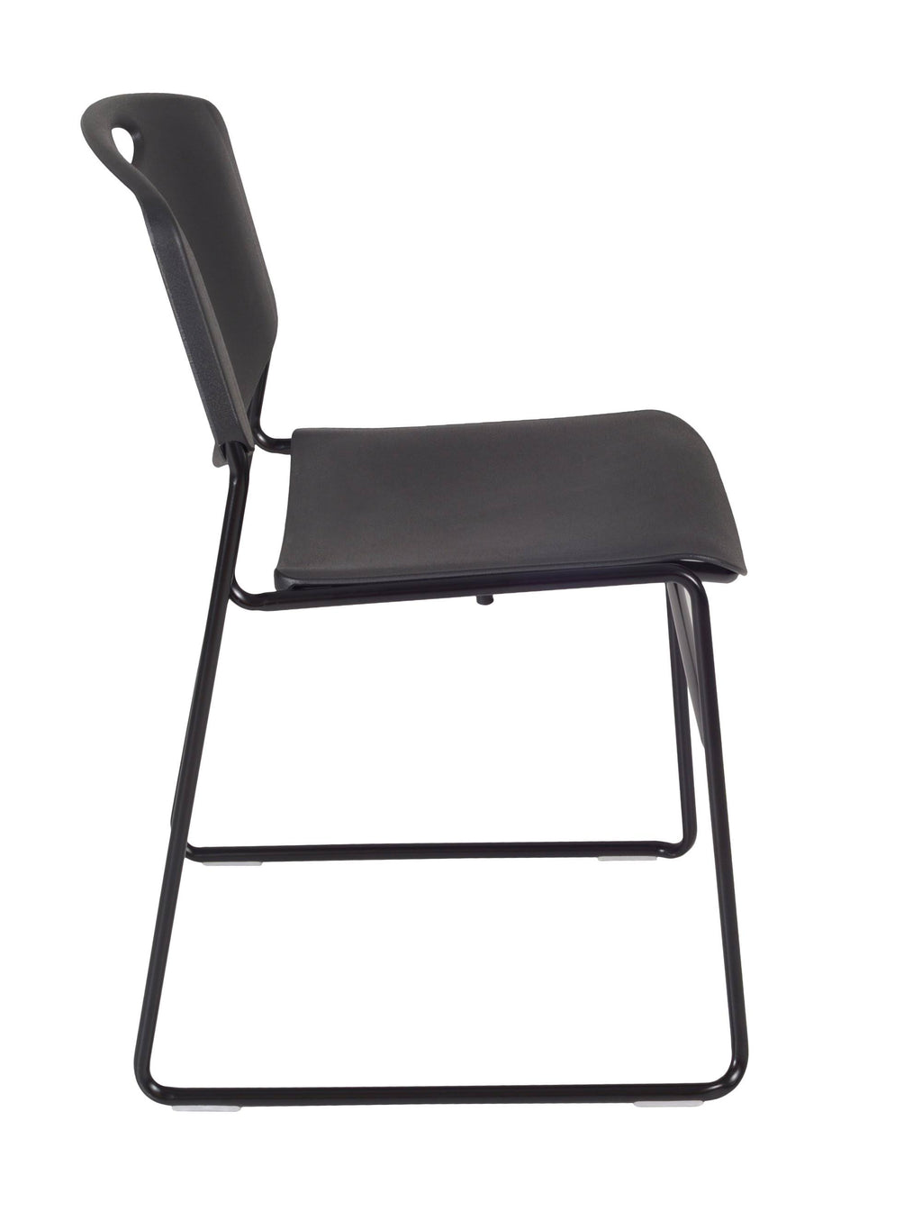 Black Training Table and 2 Stack Chairs V5350