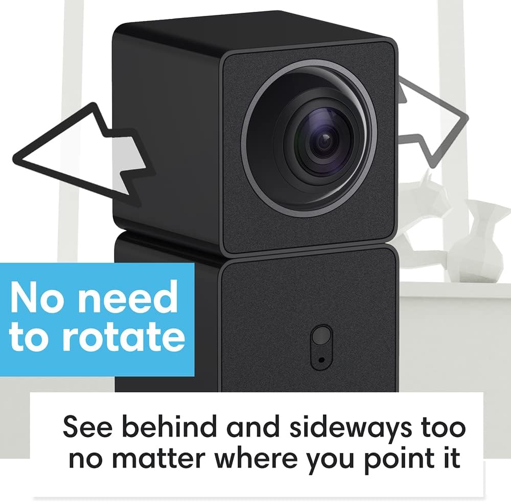 Indoor Security Camera, 1080P HD WiFi, 2 Cams Built-in 1, 360, Motion Detection, Night Vision, 2-Way Audio K79006
