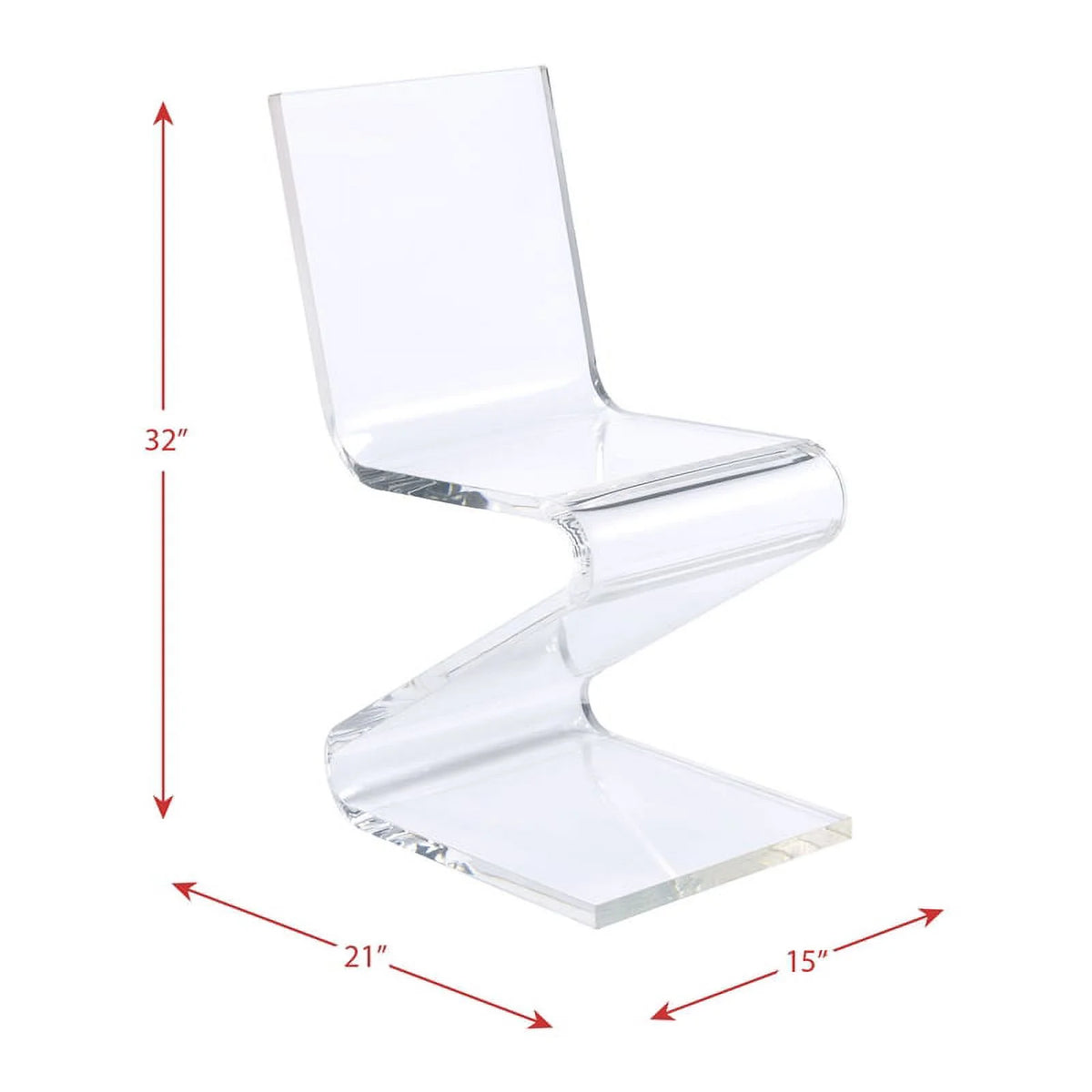 Modern Acrylic Plastic Accent Chair T9600
