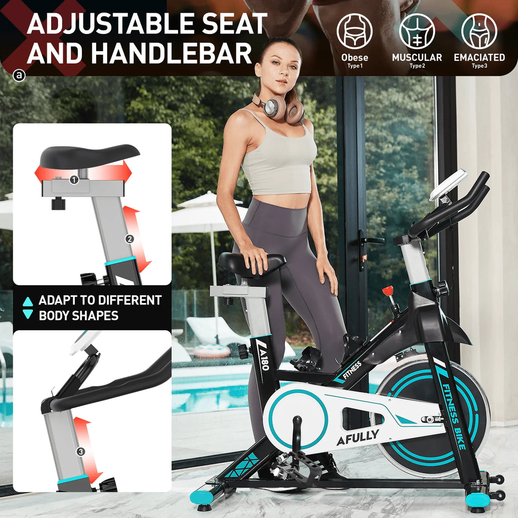 Indoor Cycling Exercise Bike Belt Drive Q766
