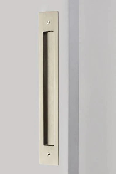 Modern Rectangular Flush Pull Satin Nickel C5310