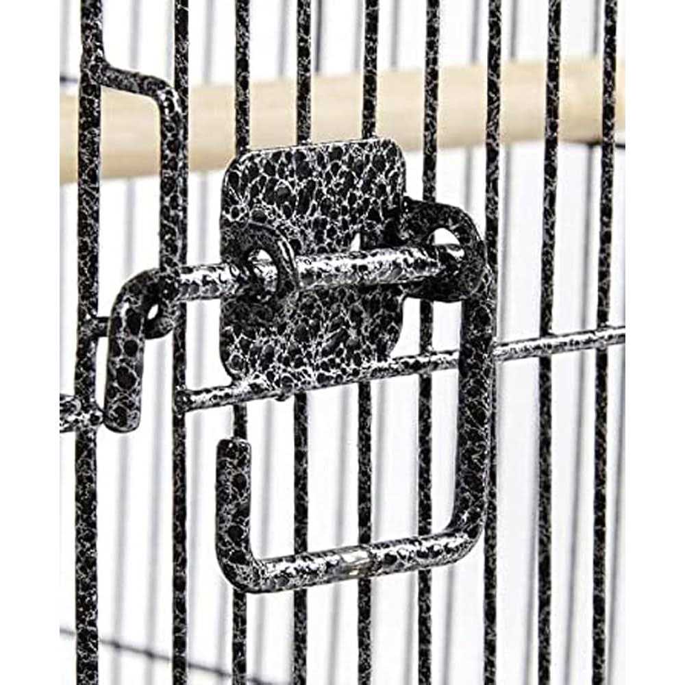 36-Inch Wrought Iron Open Play Top Bird Flight Cage with Rolling Stand F55570