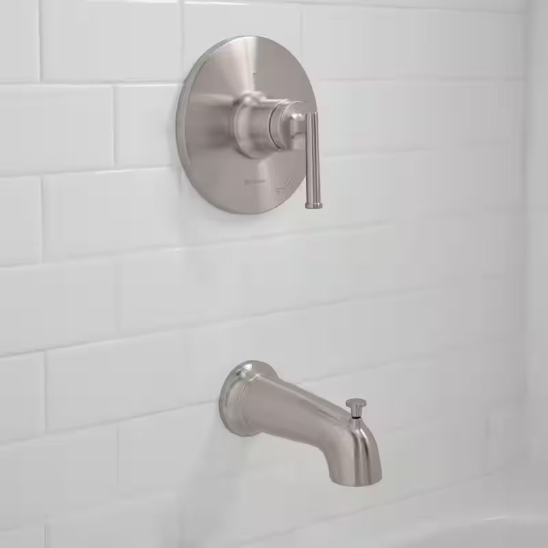 Single Handle 1-Spray Tub and Shower Faucet 1.8 GPM Brushed Nickel A7884