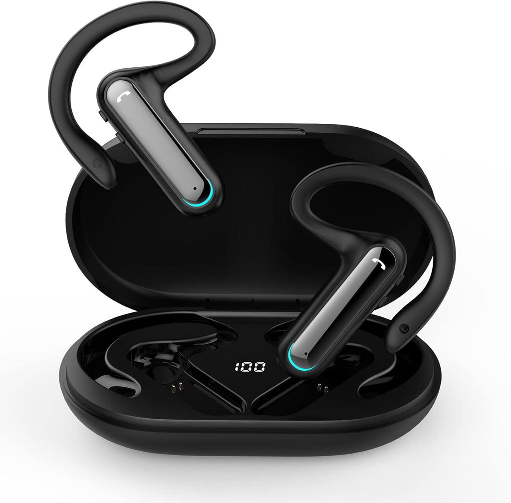 Open Ear Wireless Earbuds with Charging Case, Bluetooth 5.2, Pack of 2 S908866
