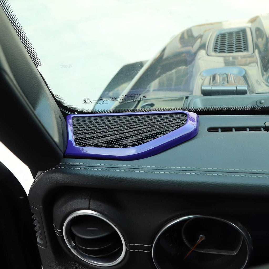 Carbon Fiber ABS A Pillar Speaker Decoration Cover Trim Stickers Z190731