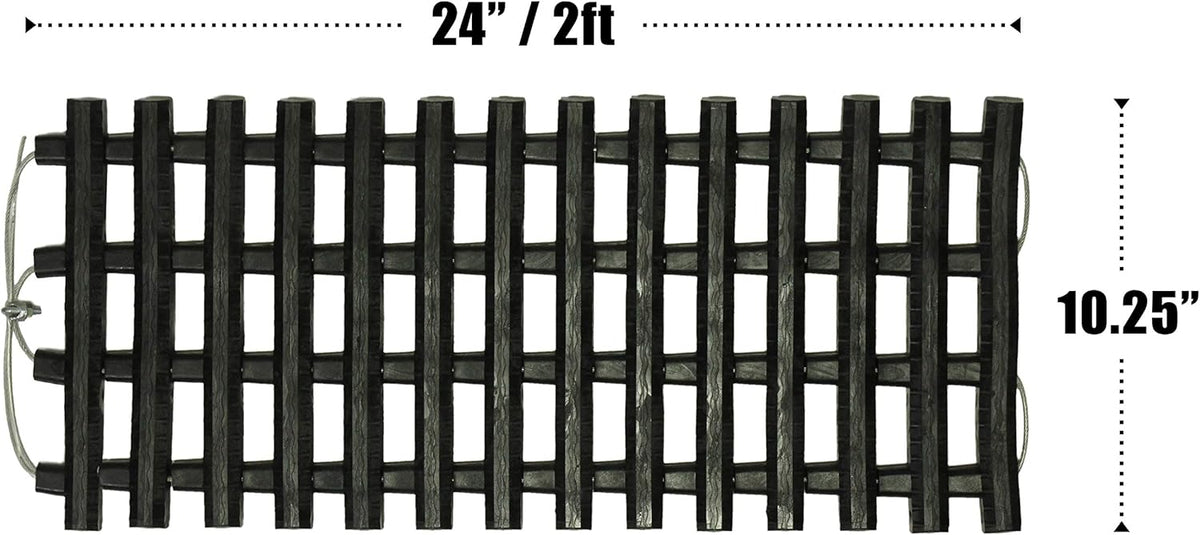 Heavy-Duty Rubberized Recovery Track Pack of 2 Q333