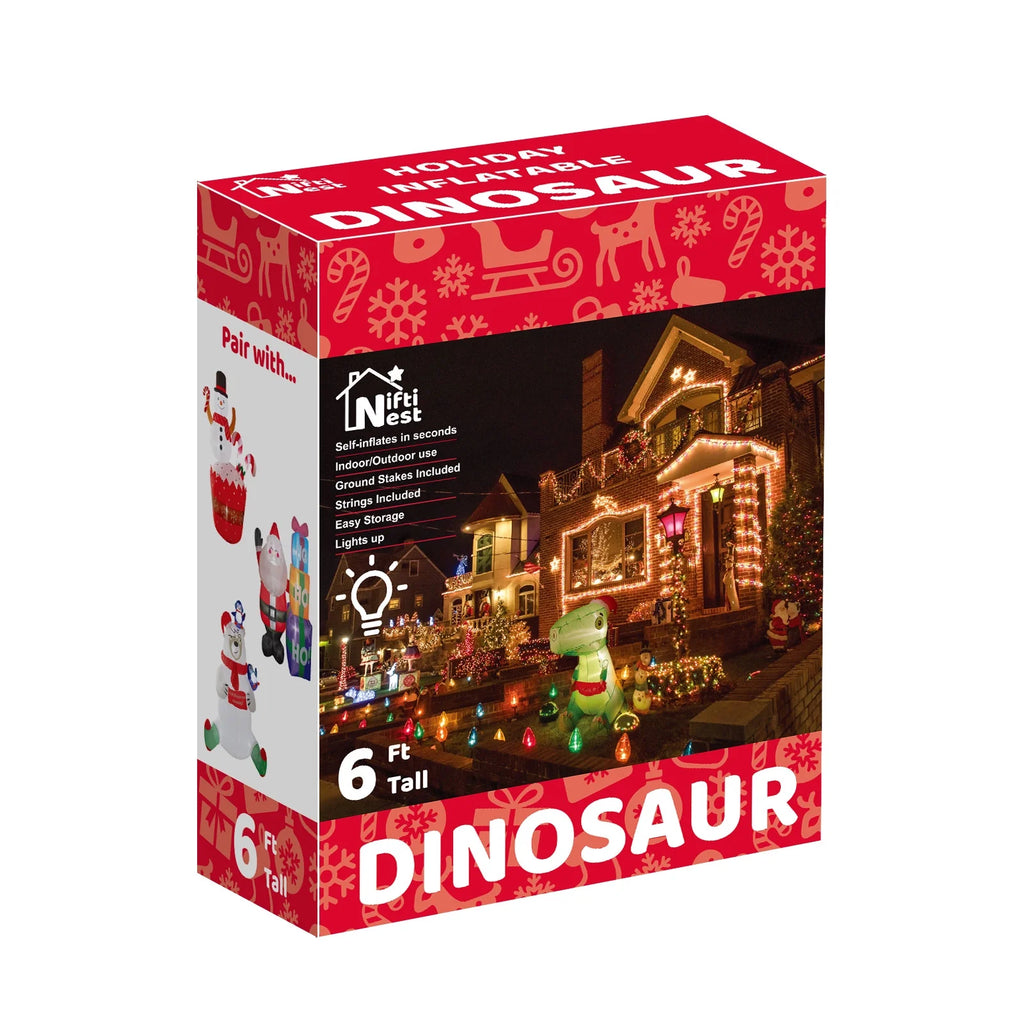 Outdoor Dinosaur Christmas Yard Inflatable V817