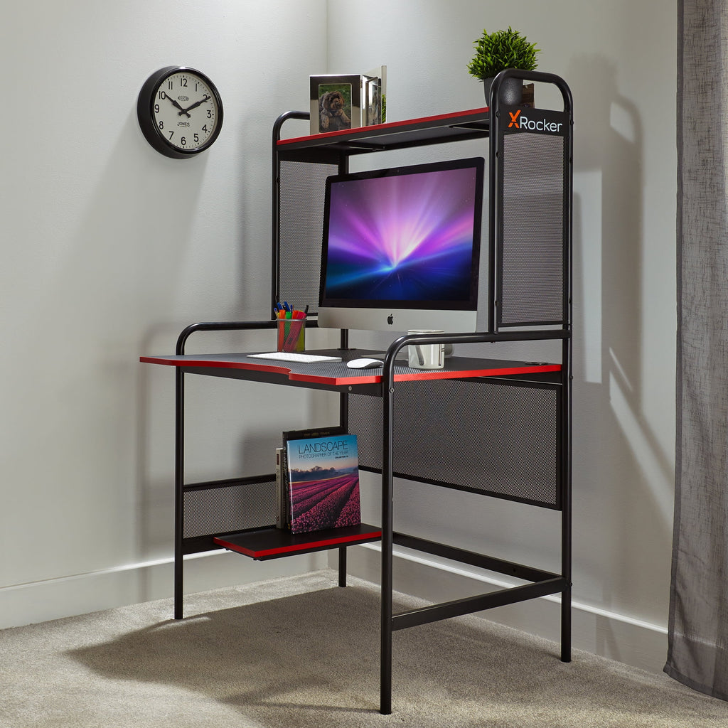 Black/Red Gaming Desk V8687