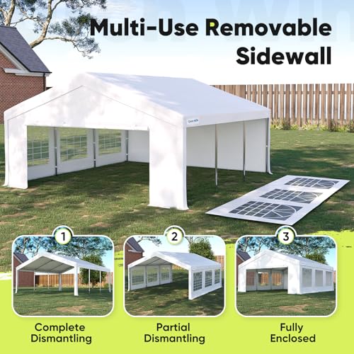 20x20 Heavy Duty Outdoor Canopy Tent with Storage Bags M2403