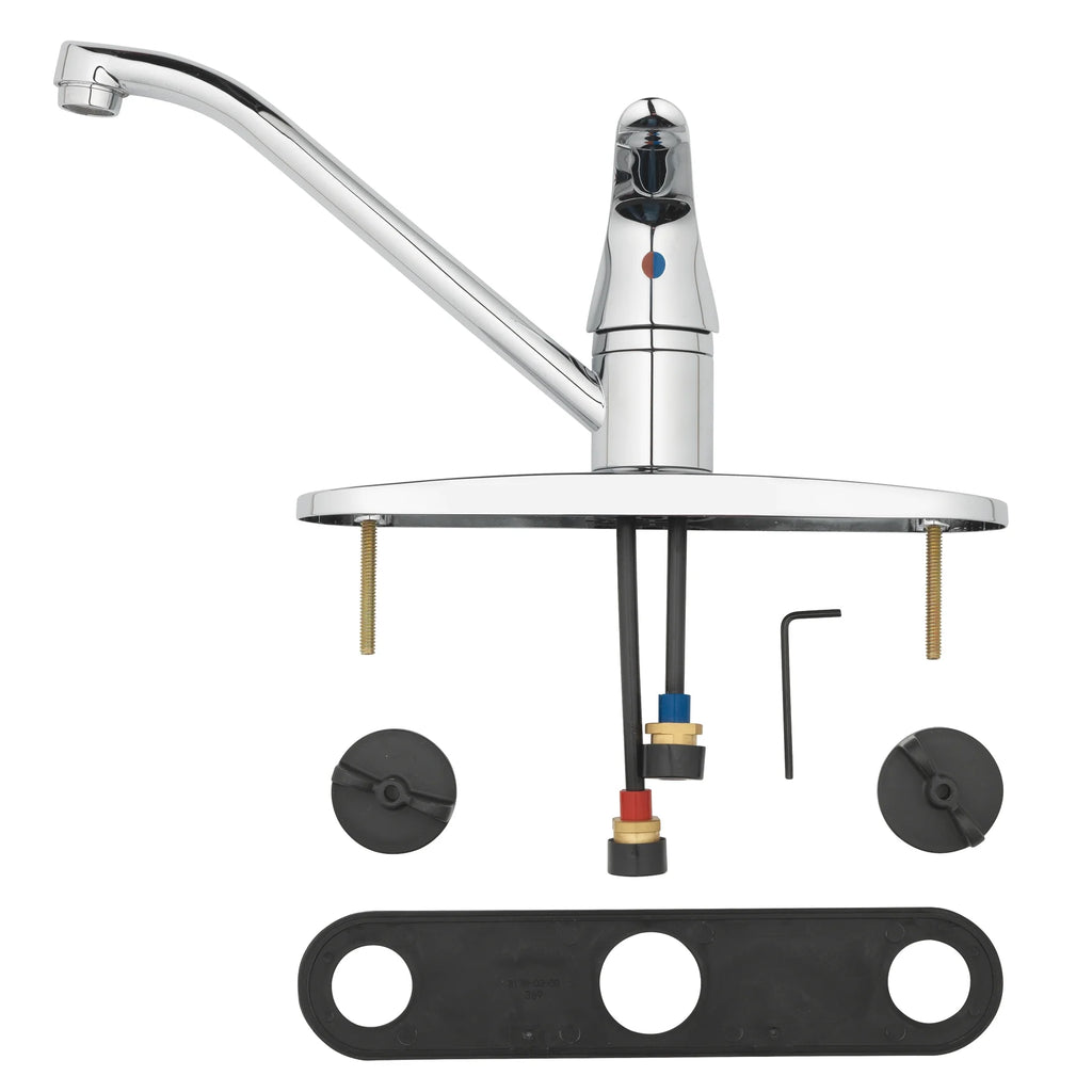 8" Widespread Single Handle Kitchen Faucet Chrome Q2812