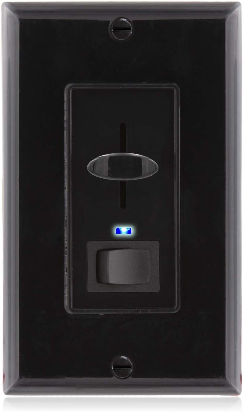 Dimmer Light Switch with Blue Indicator Light, 3-Way/Single Pole, Pack of 2 J581