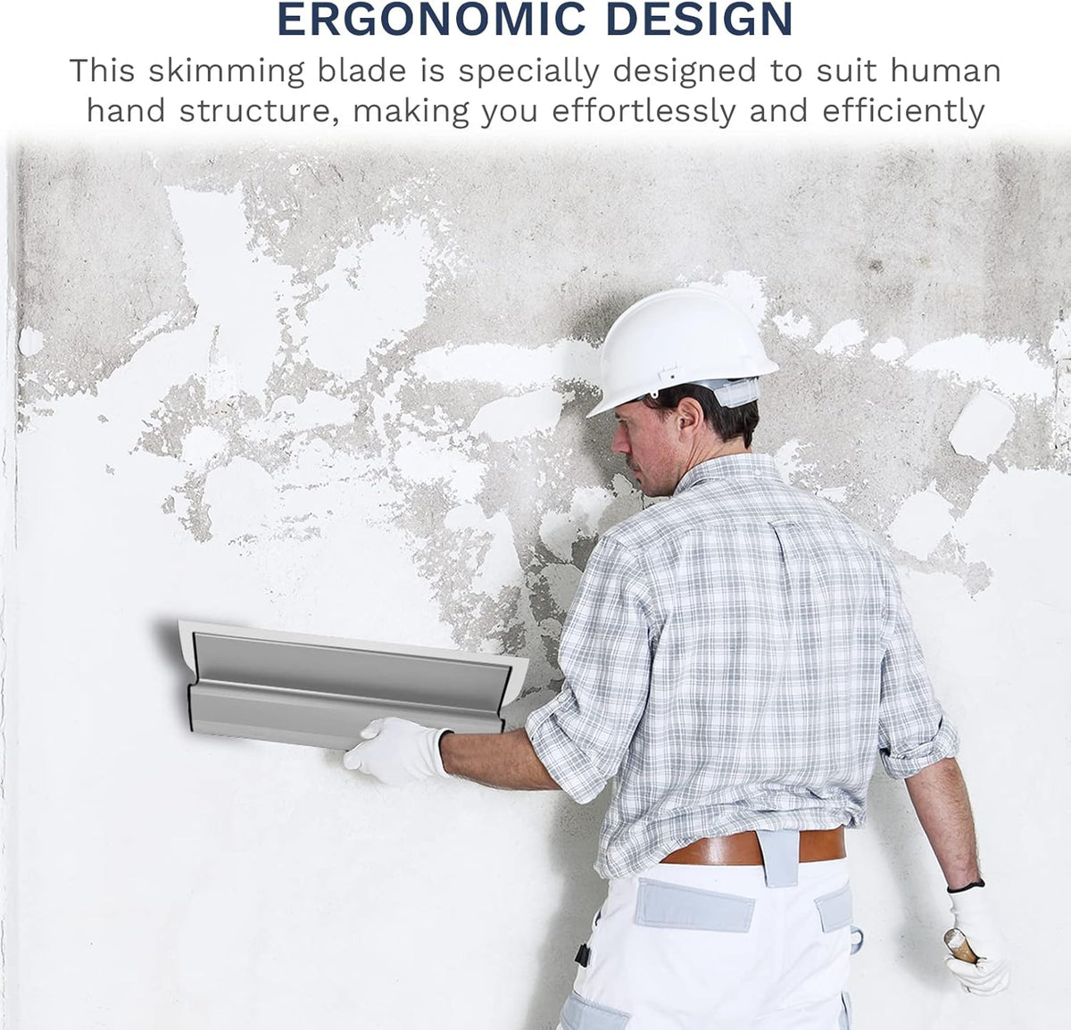 16 Drywall Skimming Blade, Extruded Aluminum & Stainless Steel R355
