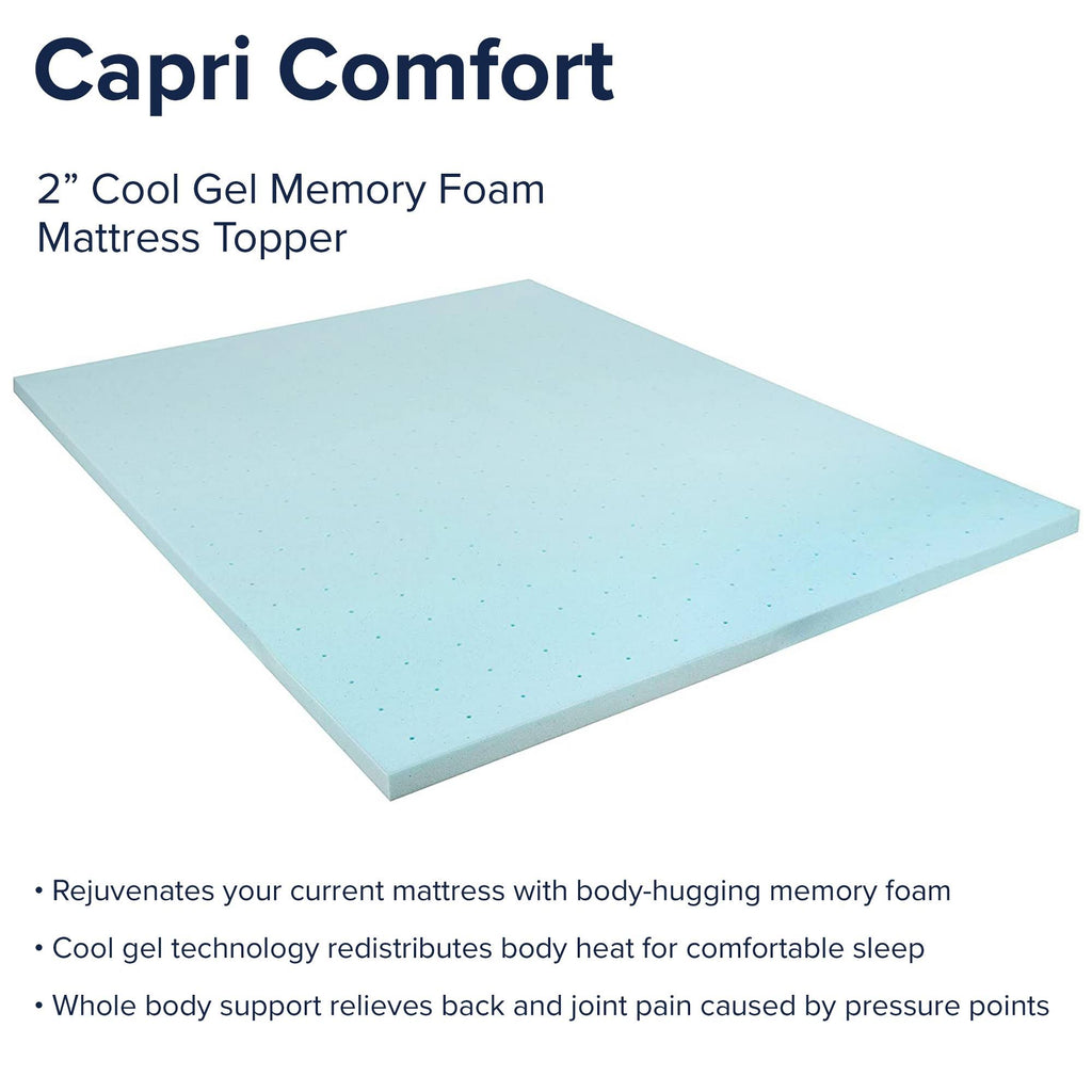 2 inch Cool Gel Memory Foam Mattress Topper Full A817177