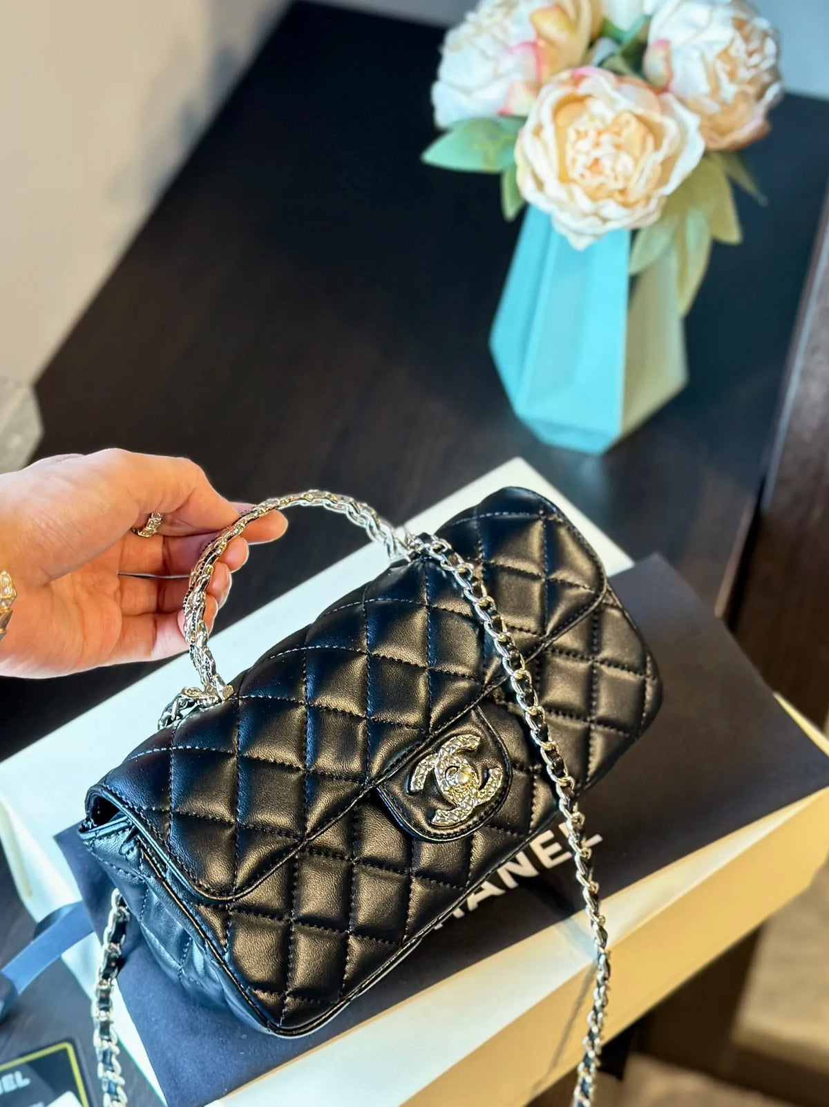 Quilted Lambskin Flap Bag X282