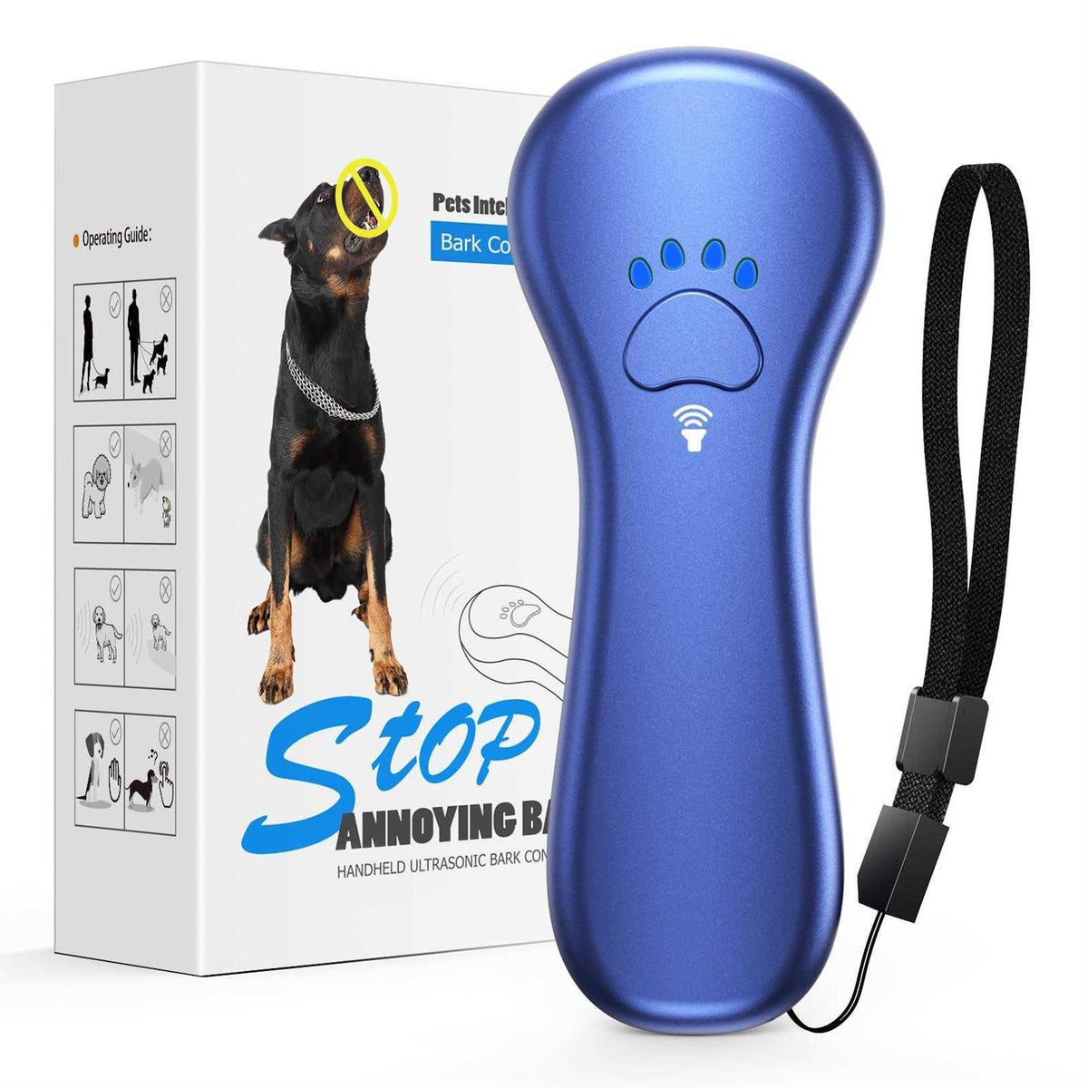 Anti Barking Device Rechargeable Ultrasonic Dog Bark Deterrent S60092