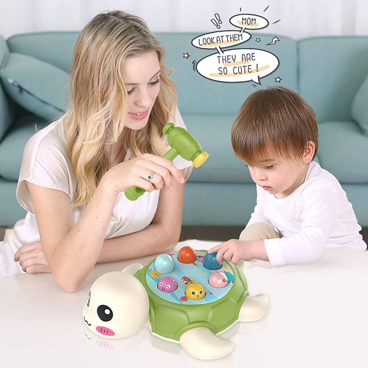 Mini Arcade Whack Game Mole with 2 Hammers F58874