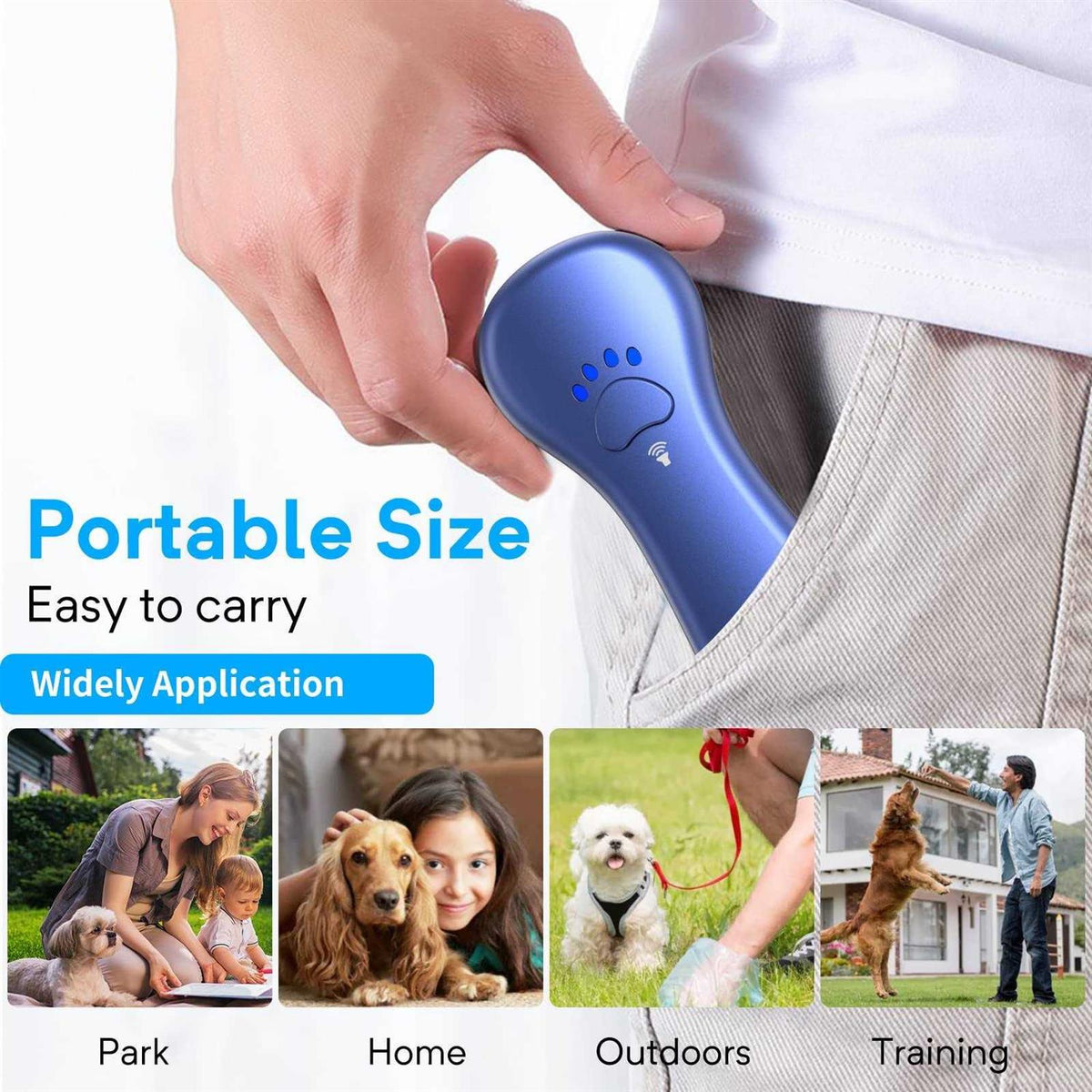 Anti Barking Device Rechargeable Ultrasonic Dog Bark Deterrent S60092
