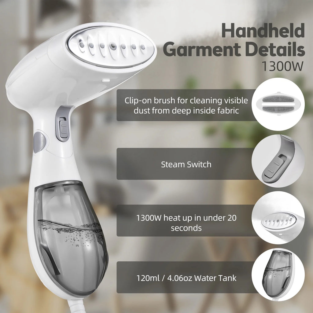 Foldable Handheld Clothing Steamer 1300W A527697
