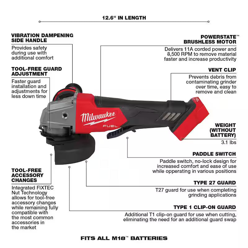 18V Lithium-Ion Brushless Cordless Combo Kit with 5.0Ah Batteries and Charger X63357