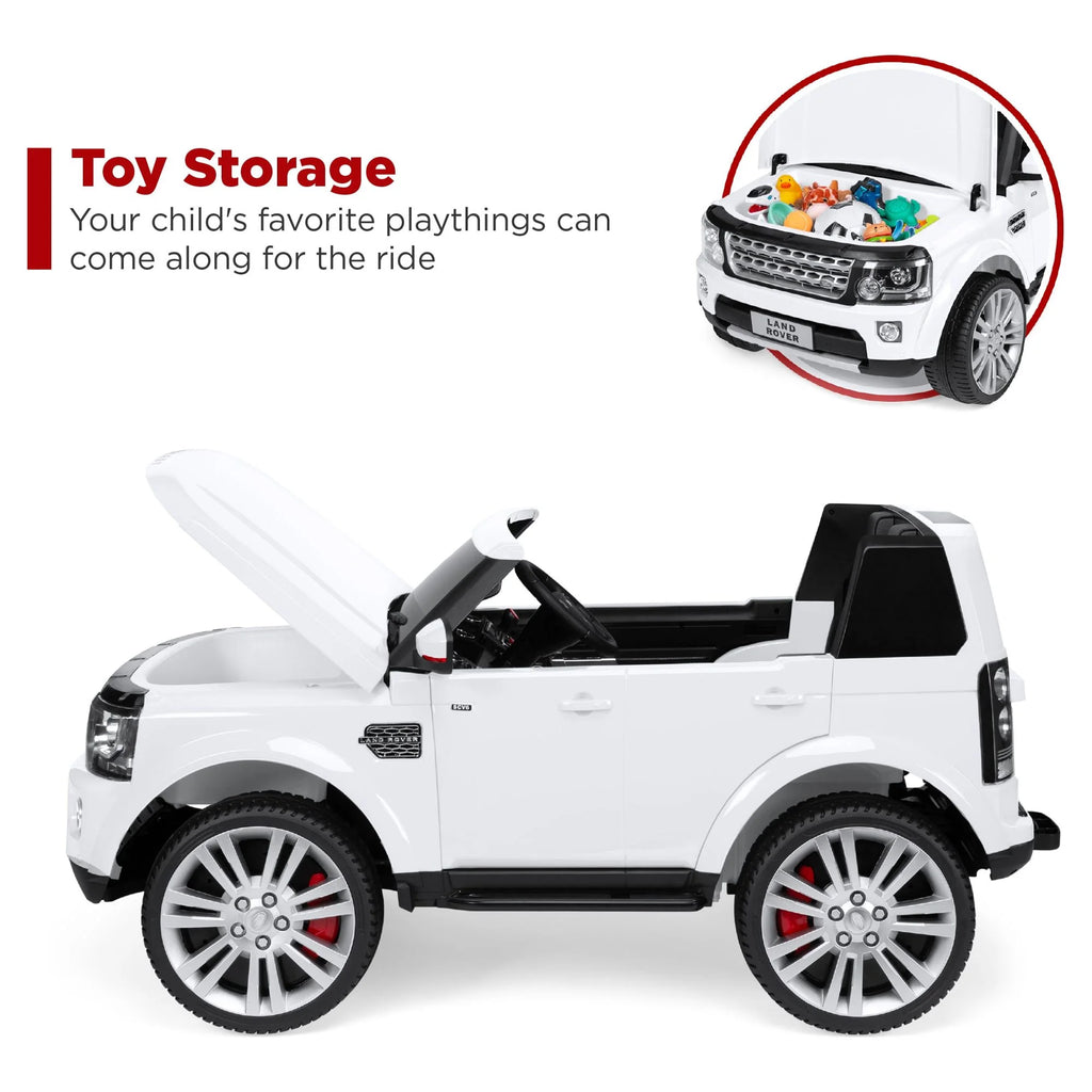 White 2-Seater Ride On Car Toy with Parent Remote Control D62662