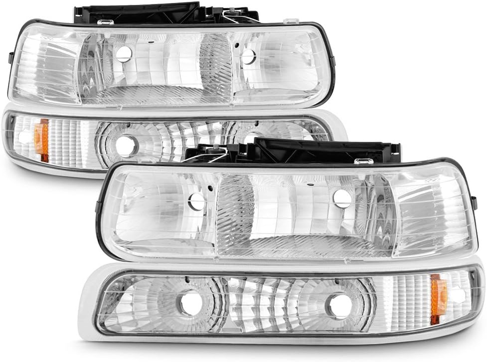 Clear Headlights with Amber Reflector U8364