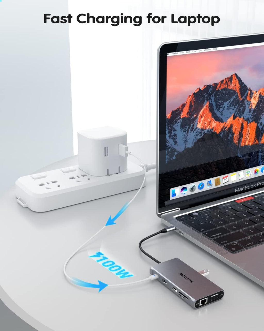 12 in 1 USB C Hub with Dual HDMI 4K VGA Ethernet PD 3.0 USB-C 3.0 TF/SD Card Slot S91078