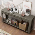 64x22 Solid Wood Console Table V90649