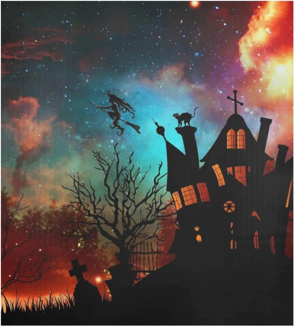 Halloween Witch Castle Dishwasher Magnet Cover, 23"x 26" I81292