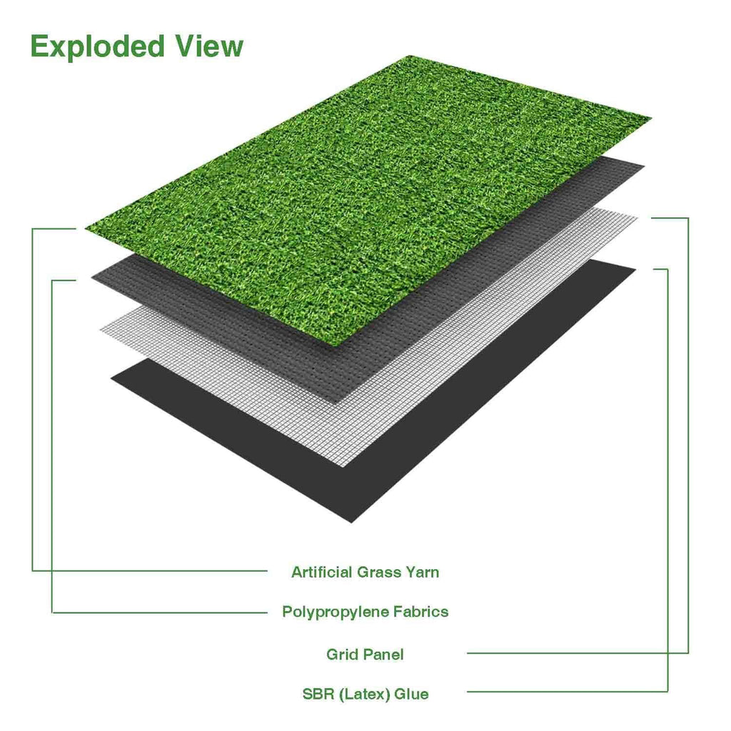 6.5'x10' Artificial Grass Synthetic Turf Indoor/Outdoor Area Rug F303247