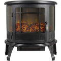 Black Free Standing Electric Fireplace Stove F26011