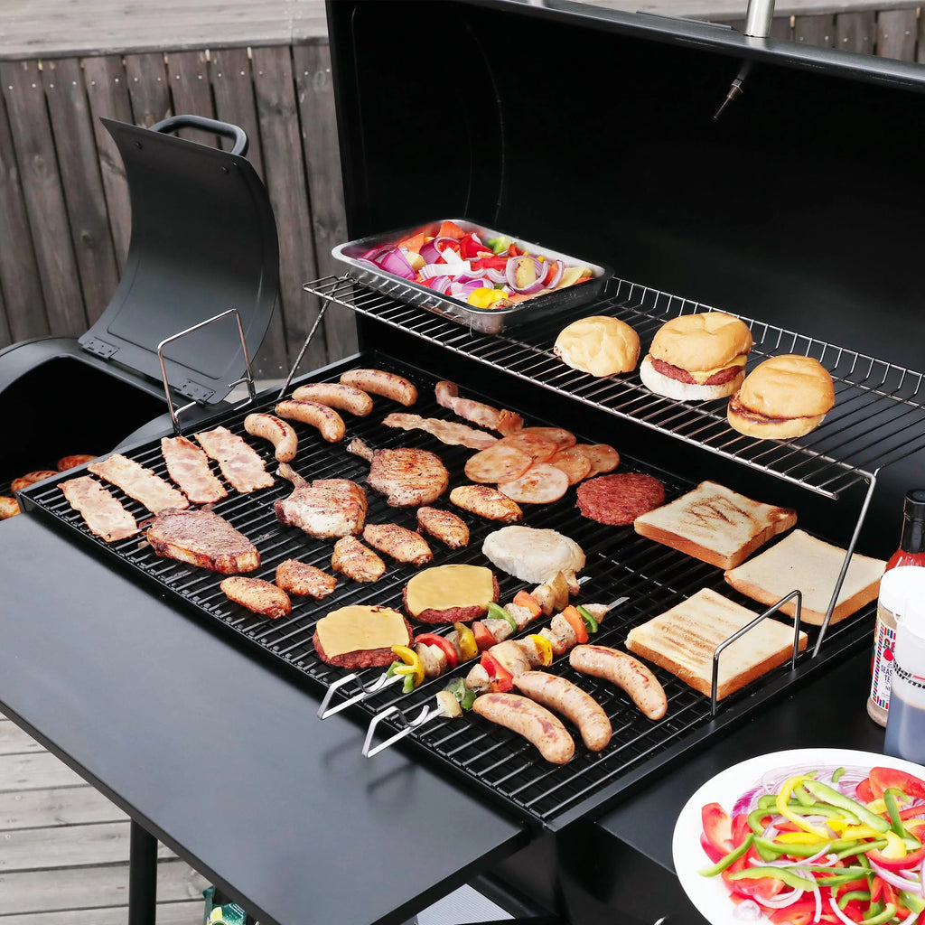 36 Charcoal Barrel Grill with Offset Smoker I539620