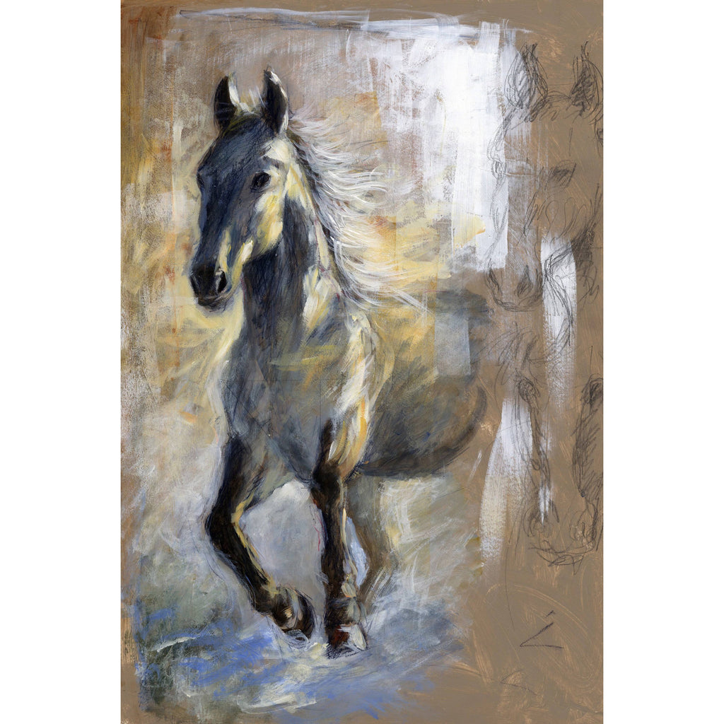 Brown Painting Print on Wrapped Canvas N176